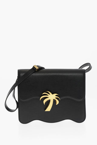 Leather PALM BEACH Shoulder Bag with Golden Detail