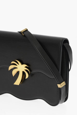 Leather PALM BEACH Shoulder Bag with Golden Detail