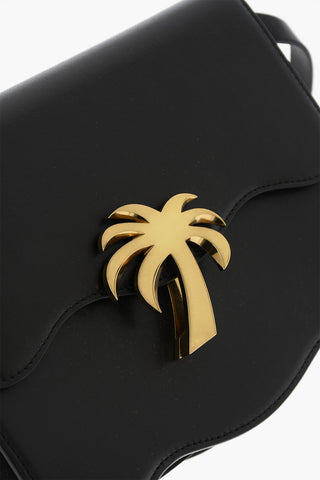 Leather PALM BEACH Shoulder Bag with Golden Detail