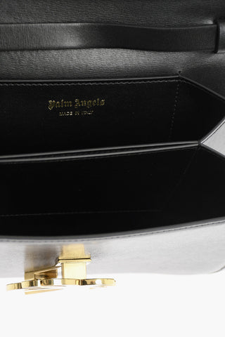 Leather PALM BEACH Shoulder Bag with Golden Detail