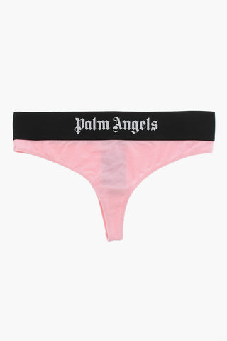 Stretch Cotton Brazilian Briefs with Logoed Elastic Band