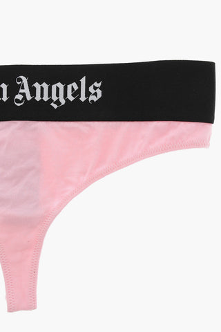 Stretch Cotton Brazilian Briefs with Logoed Elastic Band