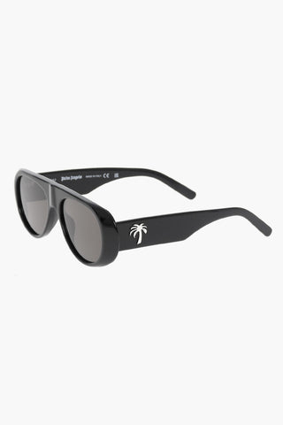 Silver-Tone Details SIERRA Shield Sunglasses