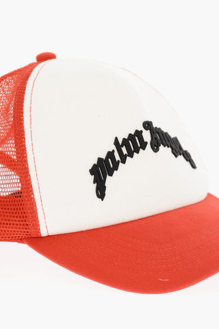 Two-Tone Baseball Cap with Embossed Logo and Mesh Detail
