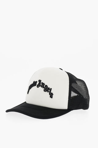Two-Tone Baseball Cap with Embossed Logo and Mesh Detail