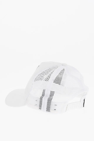 PLAYBOY Solid Color Cap with Mesh Detail and Logo Embroidery