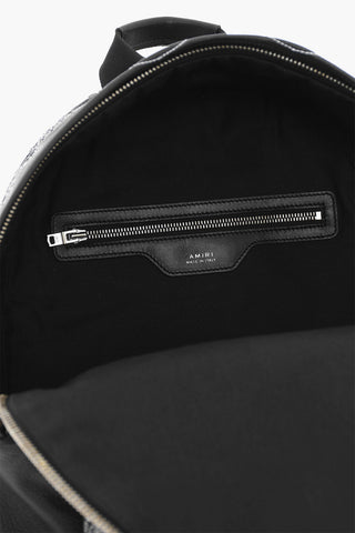 Bandana Motif Suede and Textured Leather ackpack