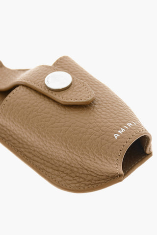 Hammered Leather Hand Sanitizer Holder
