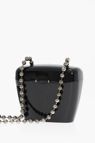 Mini Padlock Bag with Gothic Print