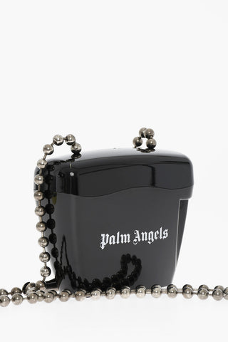 Mini Padlock Bag with Gothic Print