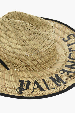 Raffia Western Hat with Contrasting Trims