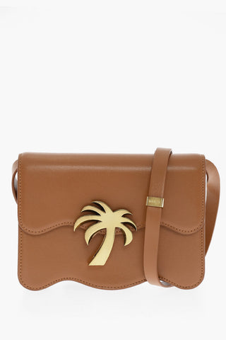 Leather PALM BEACH Shoulder Bag with Golden Detail