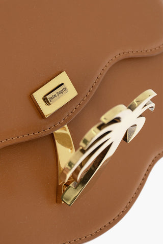 Leather PALM BEACH Shoulder Bag with Golden Detail