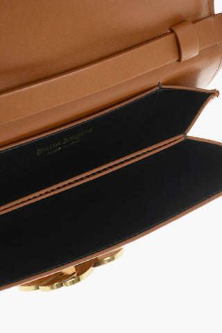 Leather PALM BEACH Shoulder Bag with Golden Detail
