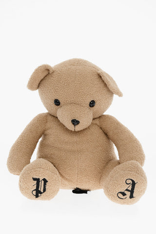 Solid Color Teddy Bear Soft Toy with Embroidered Logo