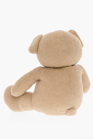Solid Color Teddy Bear Soft Toy with Embroidered Logo