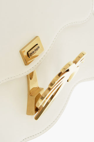 Leather PALM BEACH Shoulder Bag with Golden Detail