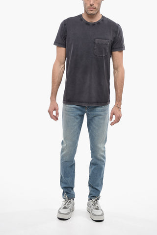 RED TAG T-Shirt T-WORKY-DOV-PE in Tinta Unita con Taschino