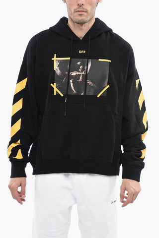 PERMANENT Hoodie DIAG ARROW CARAVAGGIO MERCY with Front Pocket
