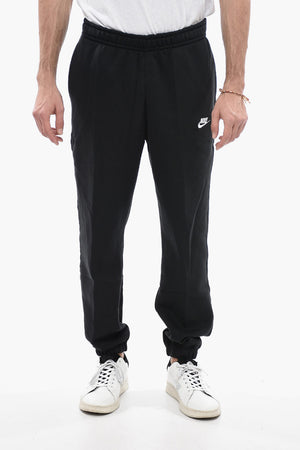 Cotton-Blend Fleece Joggers with Embroidered Logo