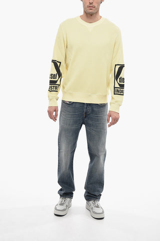 Crewneck Sweatshirt S-GINAFFLE With Honeycomb Pattern