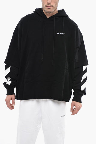 PERMANENT Double Layer DIAG HELVETICA Hoodie