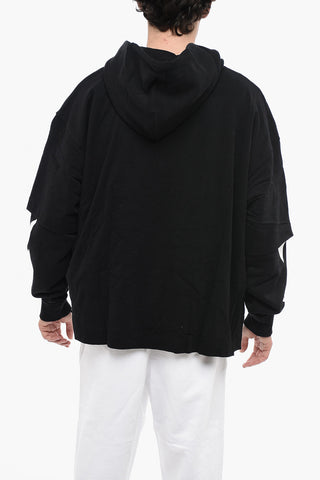 PERMANENT Double Layer DIAG HELVETICA Hoodie