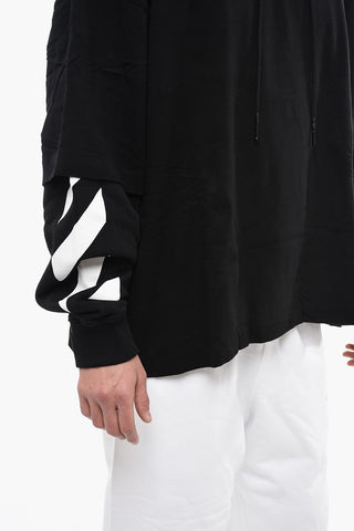 PERMANENT Double Layer DIAG HELVETICA Hoodie