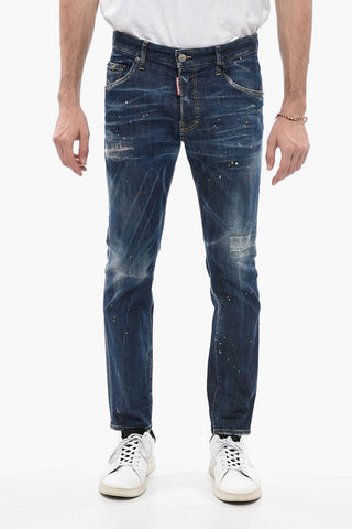 Sketch Effect Skater Fit Denims 15cm