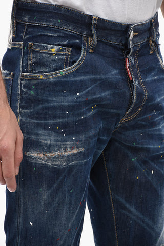 Sketch Effect Skater Fit Denims 15cm