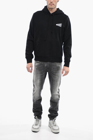 Solid Color S-GINN-HOOD-K31 Hoodie with Embroidery