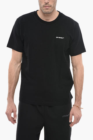 SEASONAL Crewneck WAVE OUTLINE DIAG T-shirt
