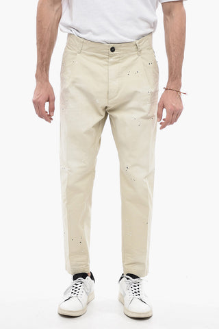 Cotton New Dan Fit Chinos Pants with Sketch Effect