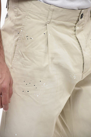 Cotton New Dan Fit Chinos Pants with Sketch Effect