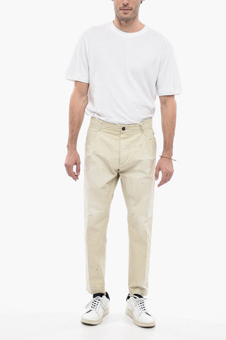 Cotton New Dan Fit Chinos Pants with Sketch Effect