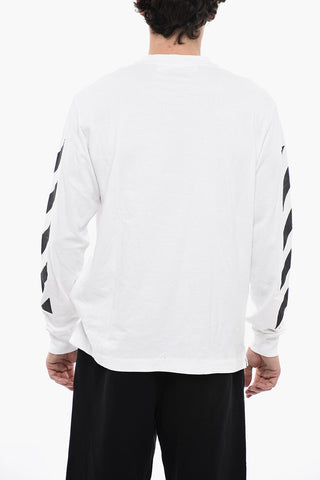 PERMANENT Skater T-shirt DIAG HELVETICA A maniche Lunghe