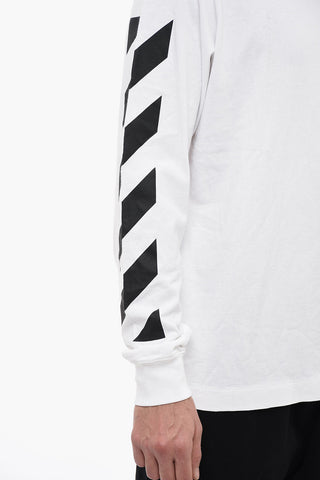 PERMANENT Skater T-shirt DIAG HELVETICA A maniche Lunghe