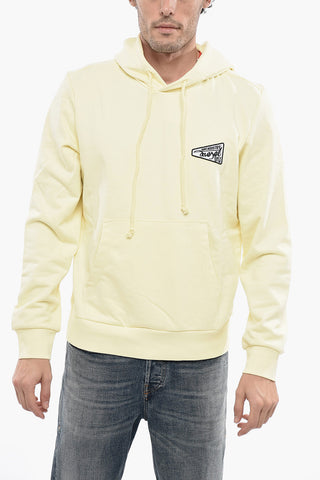 Kapuzensweatshirt S-GINN-HOOD-K31 in Uni mit kontrastierendem Logo