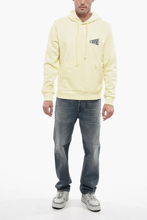 Kapuzensweatshirt S-GINN-HOOD-K31 in Uni mit kontrastierendem Logo
