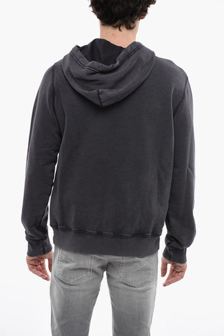 RED TAG Felpa Hoodie S-GINN-HOOD-DOV-PE Effetto Acid Wash