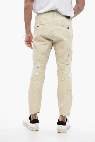 Sketch Patterned Skipper Fit Chinos Pants