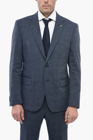CC COLLECTION Notch Lapel RIGHT Pin Check Suit