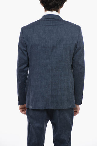 CC COLLECTION Notch Lapel RIGHT Pin Check Suit