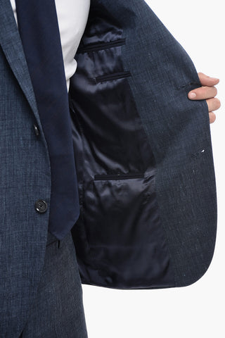 CC COLLECTION Notch Lapel RIGHT Pin Check Suit