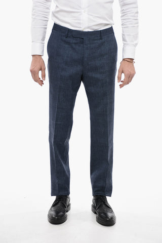 CC COLLECTION Notch Lapel RIGHT Pin Check Suit