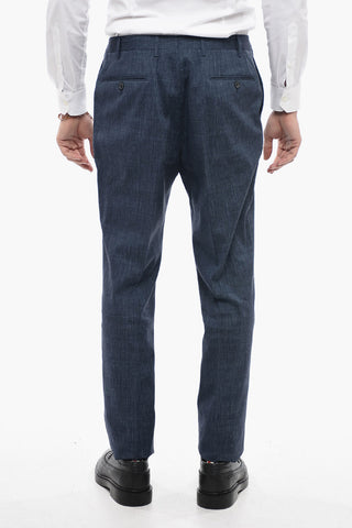 CC COLLECTION Notch Lapel RIGHT Pin Check Suit