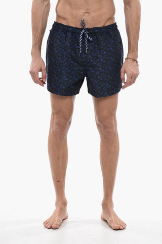 All-Over Monogram TwoTone GREENFORD Swim Shorts