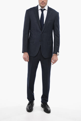 Virgin Wool ACADEMY Suit with Flap Pockets