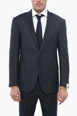Virgin Wool ACADEMY Suit with Flap Pockets