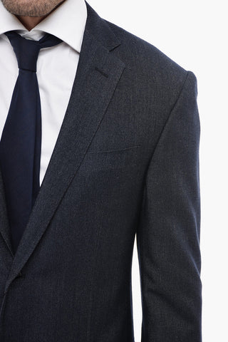 Virgin Wool ACADEMY Suit with Flap Pockets